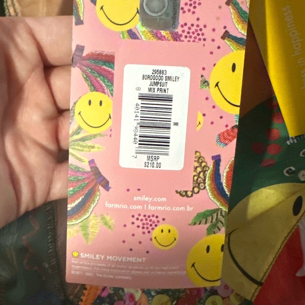 FARM Rio Multicolor Printed Jumpsuit with Orange Accents - Picture 15 of 15